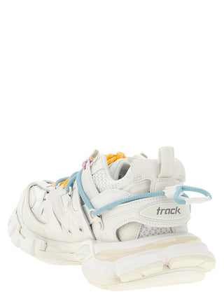 White Polyethylene Athletic Sneakers