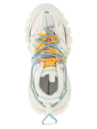 White Polyethylene Athletic Sneakers