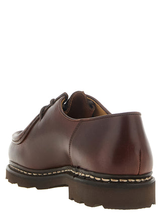 Brown Calfskin Oxfords And Derbies