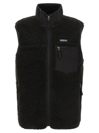 Black Polyester Sleeveless Jacket