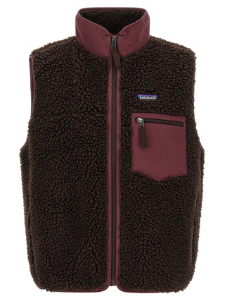 Brown Polyester Sleeveless Jacket
