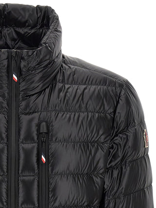 Black Polyester Full-Length Jacket
