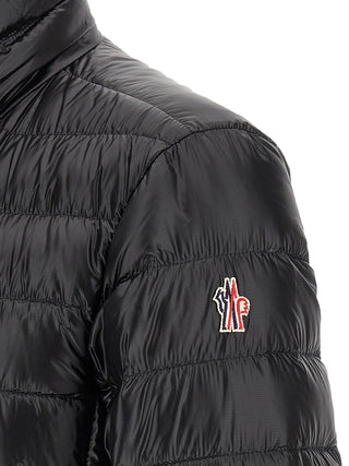 Black Polyester Full-Length Jacket