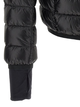Black Polyester Full-Length Jacket