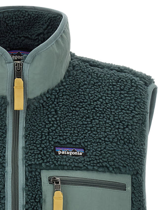 Blue Polyester Sleeveless Jacket