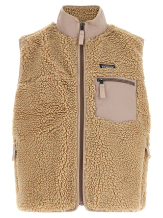 Beige Polyester Sleeveless Jacket