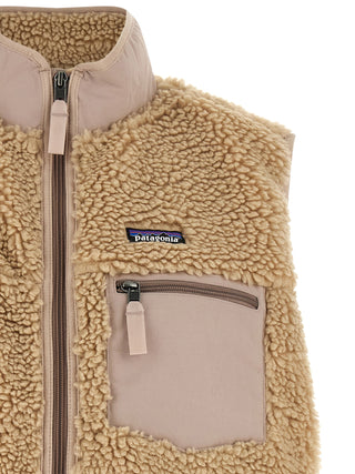 Beige Polyester Sleeveless Jacket
