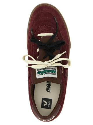 Bordeaux Calfskin Low Top Sneakers