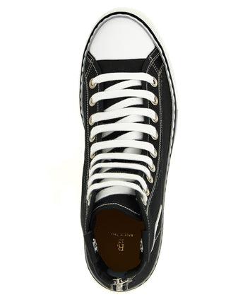 Bicolor Calfskin Platform Sneakers