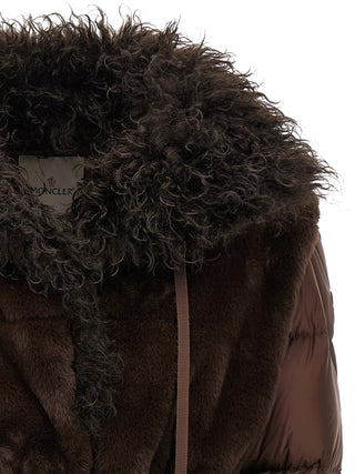 Brown Polyester Shell Jacket