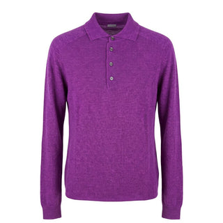 Purple Silk Men Sweater
