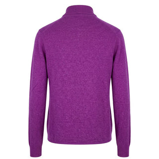 Purple Silk Men Sweater
