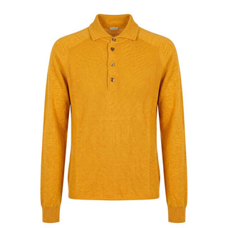 Orange Silk Men Sweater