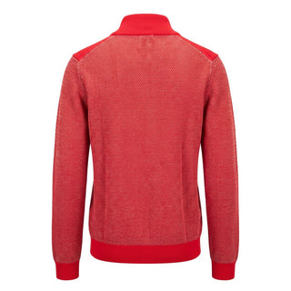 Red Cotton Men Sweater