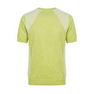 Green Linen Men Sweater
