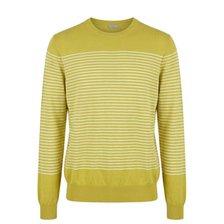 Green Cotton Men's Sweater