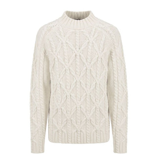 White Cotton Men's Sweater