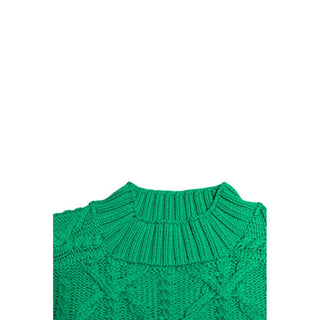Green Cotton Men's Sweater