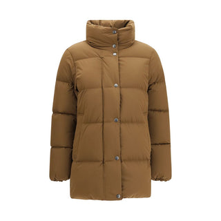 Brown Goose Down Shell Jacket