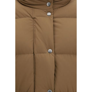 Brown Goose Down Shell Jacket