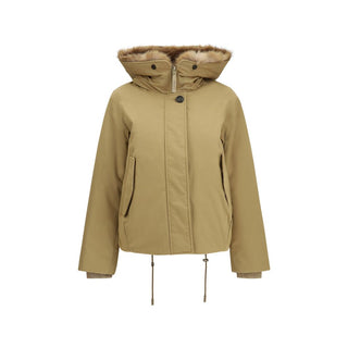 Beige Cotton Parka