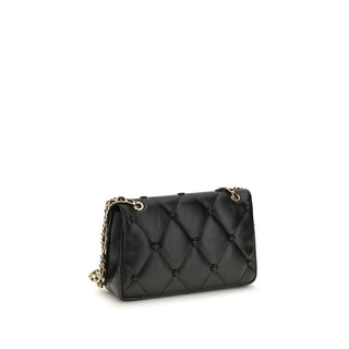 Black Napa Leather / Calf Bos Taurus Shoulder Bag