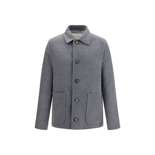 Gray Wool Oves Aries Full-Length Jacket