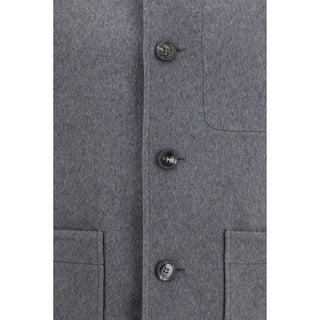 Gray Wool Oves Aries Full-Length Jacket