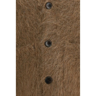 Brown Spandex Cardigan