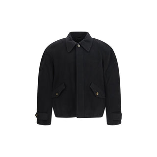 Black Wool Oves Aries Full-Length Jacket
