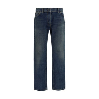 Blue Cotton Relaxed Fit Jeans