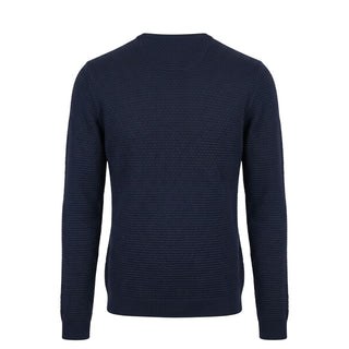 Blue Cotton Men's Sweater