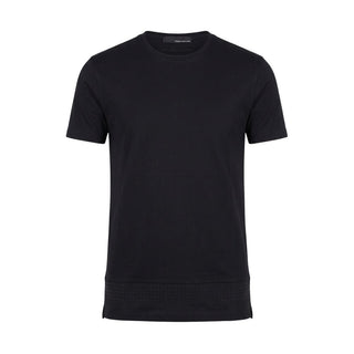Black Cotton Men Sweater