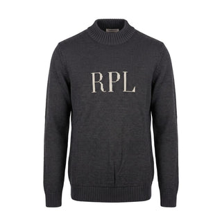 Grey Wool Men Sweater
