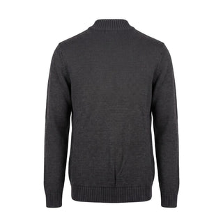 Grey Wool Men Sweater