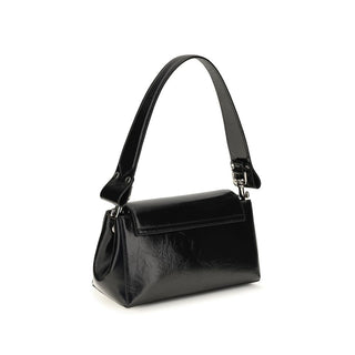 Black Calf Leather Bos Taurus Handbag