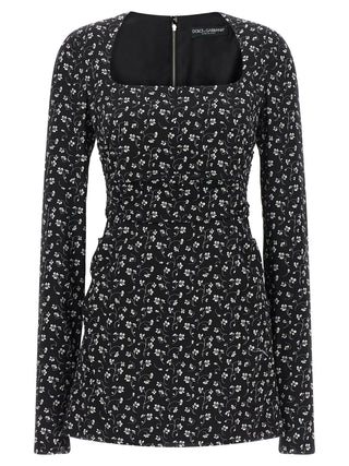 Black Silk Short Dress