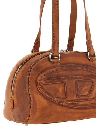 Brown Other Fibres Shoulder Bag