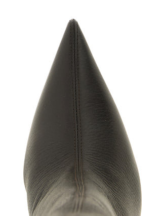 Brown Goatskin Over The Knee