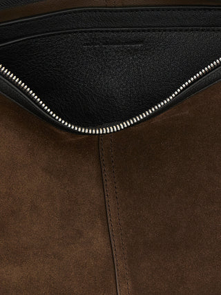 Brown Cowhide Crossbody Bag