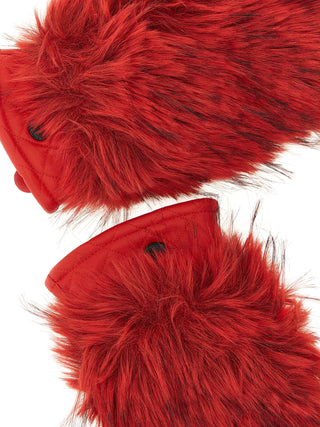 Red Goatskin Gloves