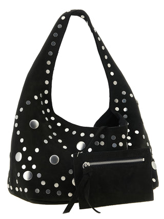 Black Cowhide Shoulder Bag