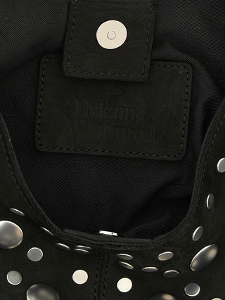 Black Cowhide Shoulder Bag