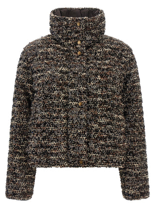 Brown Polyester Sleeveless Jacket