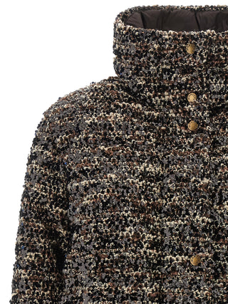 Brown Polyester Sleeveless Jacket
