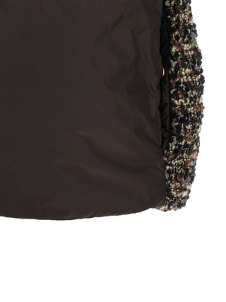 Brown Polyester Sleeveless Jacket