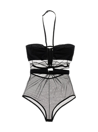 Black Polyamide Bodysuit
