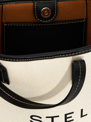 Beige Polyamide Tote Bag