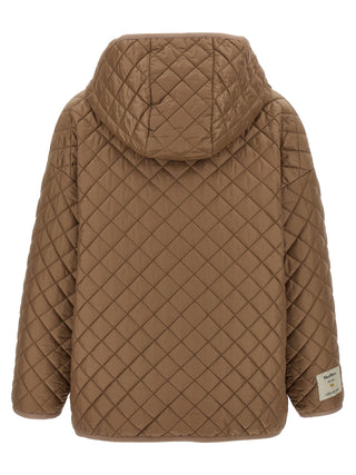 Beige Polyester Shell Jacket