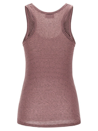 Multicolor Cotton Sleeveles T-Shirt